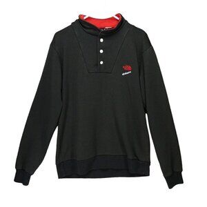 Rare Vintage 90s North Face Extreme Fleece Pullover Sweatshirt Mens M/L Black‎